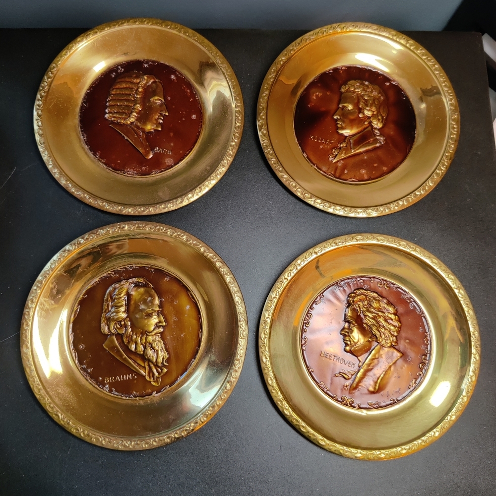 Classical Composer Brass Plates